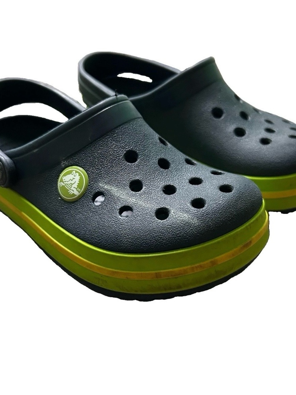 Toddler Boy Crocs Navy Blue Small Flaw Size 10